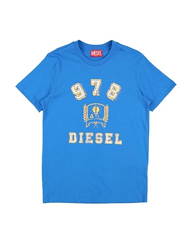 DIESEL T-Shirt Blau 100% Baumwolle