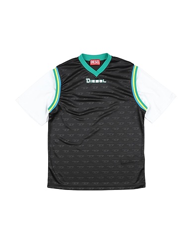 DIESEL T-shirt Black 100% Polyester, Cotton