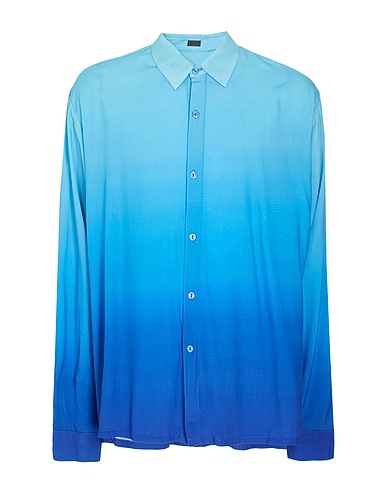 8 by YOOX Patterned shirt DEGRADE' REGULAR SHIRT 100% Viscose