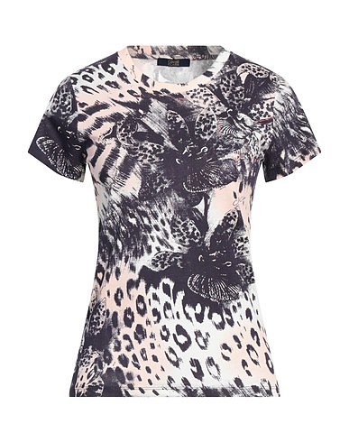 CAVALLI CLASS T-shirt Dark purple 100% Cotton