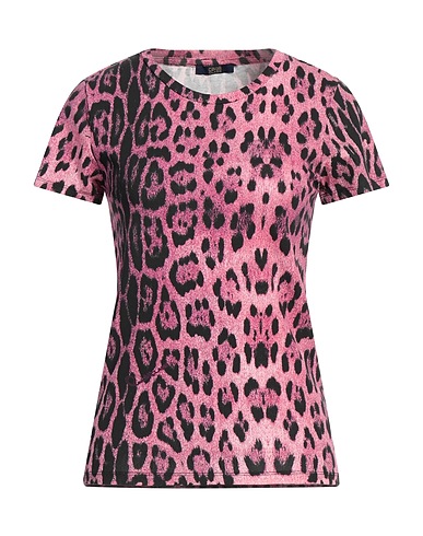 CAVALLI CLASS T-shirt Fuchsia 95% Cotton, 5% Elastane