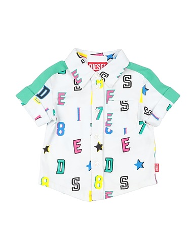 DIESEL Patterned shirt White 100% Cotton