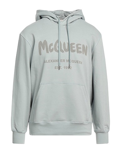 MCQUEEN Sweat-shirt Gris clair 100% Coton, Élasthanne