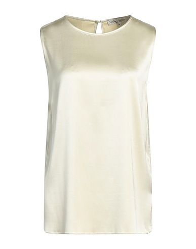 BARBARA LOHMANN Top Sage green 94% Silk, 6% Elastane