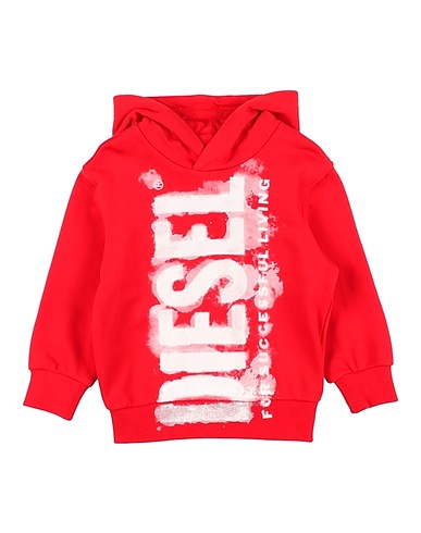 DIESEL Felpa Rosso 100% Cotone