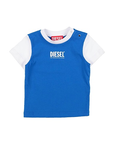 DIESEL T-shirt Blue 100% Cotton, Elastane