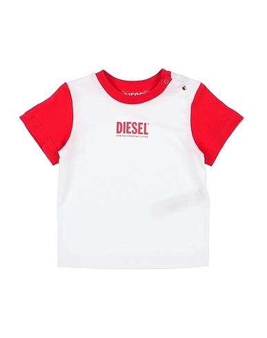 DIESEL T-shirt Red 100% Cotton, Elastane