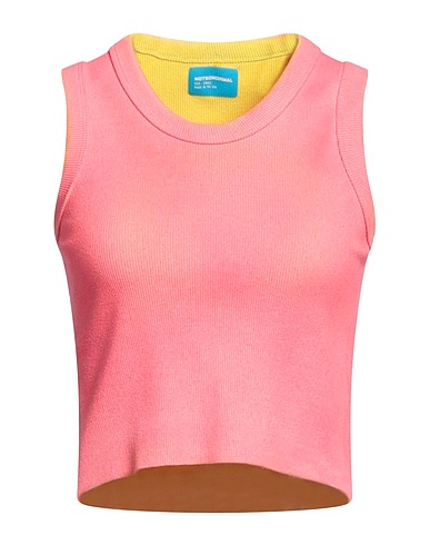 NOT SO NORMAL Vest Salmon pink 88% Cotton, 12% Elastane