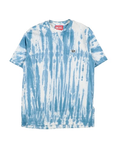 DIESEL T-shirt Pastel blue 100% Cotton
