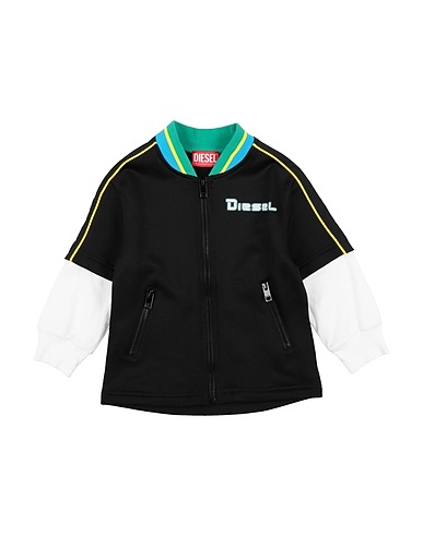 DIESEL Sweatshirt Black 55% Nylon, 45% Cotton, Polyester, Elastane