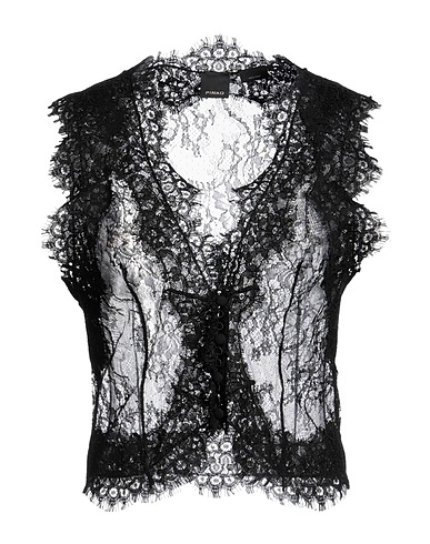 PINKO Waistcoat Black 100% Polyamide, Viscose