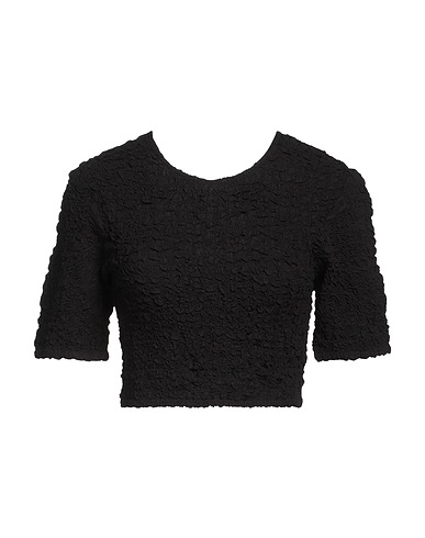 GANNI Top Black 100% Cotton