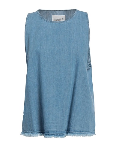 LIVIANA CONTI Top Blue 100% Cotton