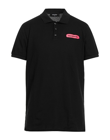 DSQUARED2 Polo shirt Black 100% Cotton