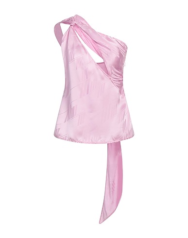 THE ATTICO One-shoulder top Pink 100% Viscose