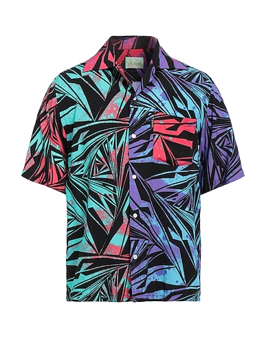 ARIES Patterned shirt Purple 100% Viscose