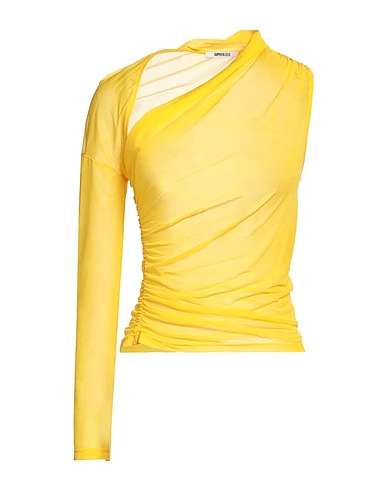 SUPRIYA LELE One-shoulder top Yellow 100% Polyester
