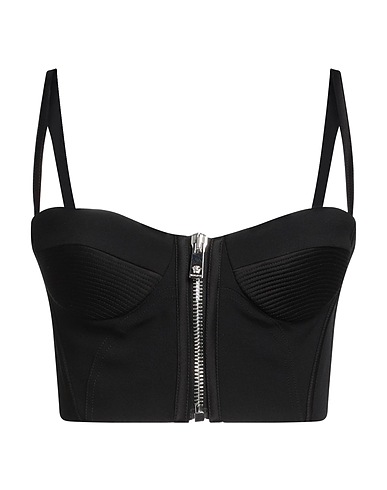 VERSACE Bustier Schwarz 74% Acetat, 26% Viskose, Polyamid, Elastan