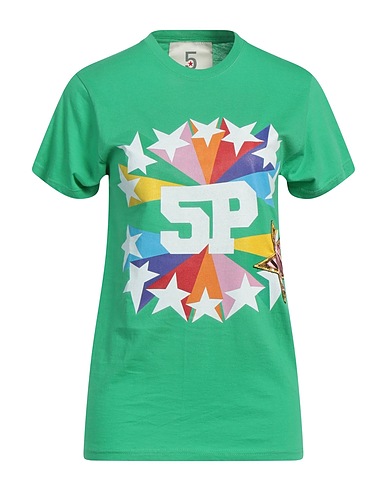 5 PROGRESS T-shirt Green 100% Cotton