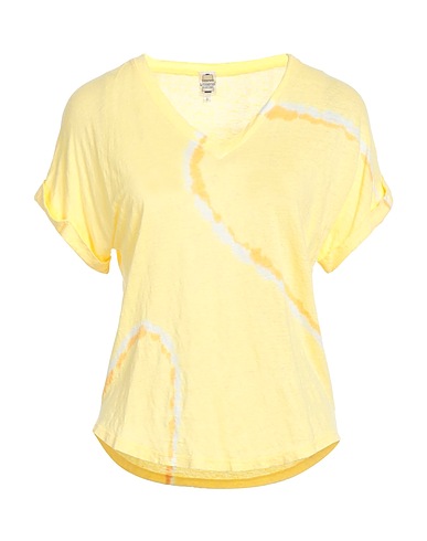 BONNETERIE UNIVERSEL T-shirt Yellow 96% Linen, 4% Elastane