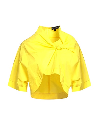 BCBGMAXAZRIA Top Giallo 97% Cotone, 3% Elastan