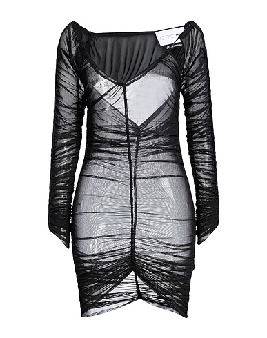 AZ FACTORY Short dress Black 95% Polyester, 5% Elastane