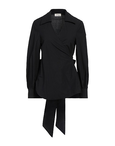 OTTOD'AME Solid color shirts & blouses Black 100% Cotton