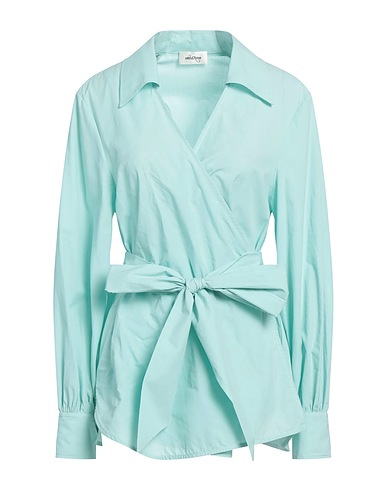 OTTOD'AME Solid color shirts & blouses Light green 100% Cotton