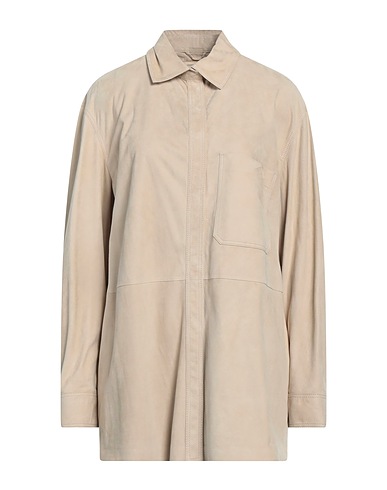 DESA 1972 Camicie e bluse tinta unita Beige 100% Pelle