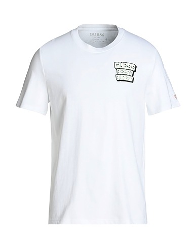 GUESS T-shirt White 100% Cotton