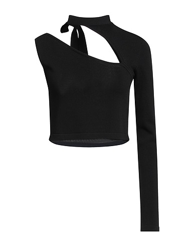 BCBGMAXAZRIA Top Black 80% Viscose, 20% Nylon