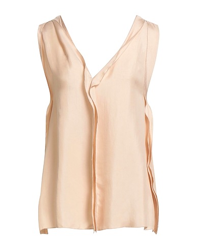 ALYSI Top CHOCOLAT Beige 100% Seta