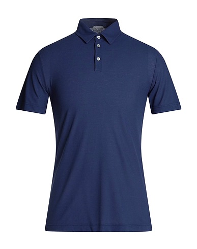 ZANONE Polo shirt BY SLOWEAR Navy blue 100% Cotton