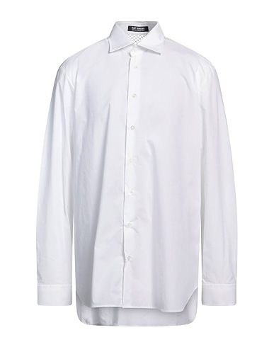 RAF SIMONS Solid color shirt White 100% Cotton