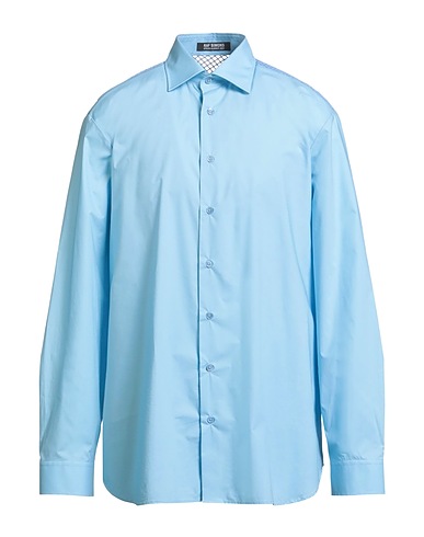 RAF SIMONS Solid colour shirt Sky blue 100% Cotton