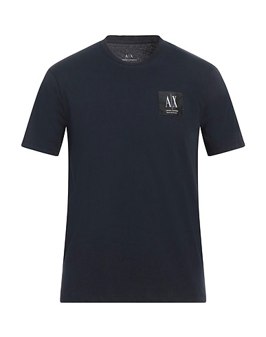ARMANI EXCHANGE Basic T-Shirt Navy blue 100% Cotton