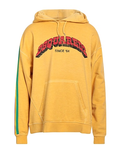 DSQUARED2 Hooded sweatshirt Yellow 100% Cotton