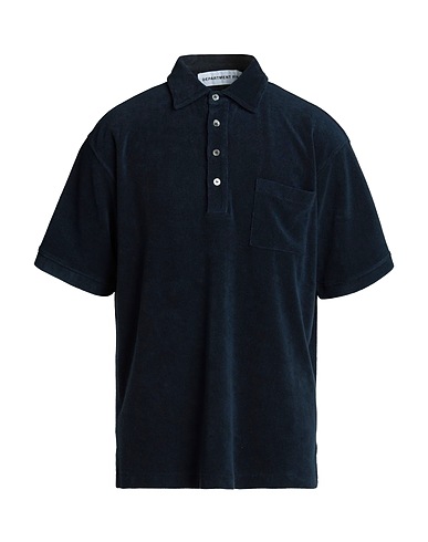 DEPARTMENT 5 Polo shirt Navy blue 100% Cotton