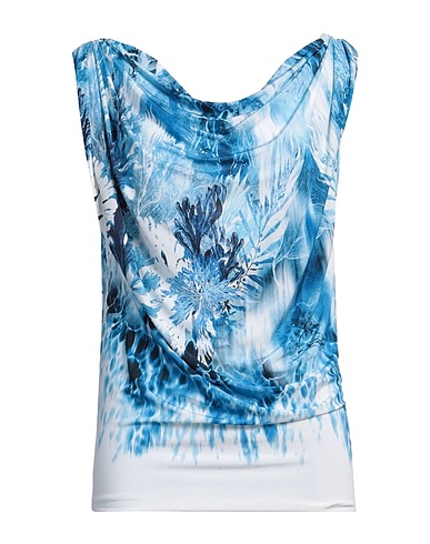 ALBERTA FERRETTI Top Azure 91% Viscose, 9% Elastane, Polyamide