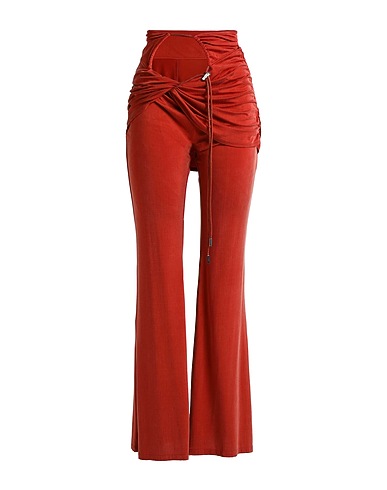 JACQUEMUS Casual pants Brick 93% Cupro, 7% Elastane