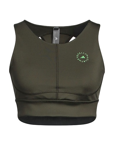 ADIDAS by STELLA McCARTNEY Top Military green 79% Polyester, 21% Elastane