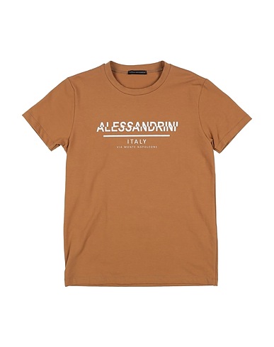 DANIELE ALESSANDRINI T-shirt Cammello 96% Cotone, 4% Elastan