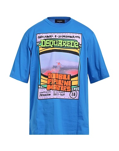 DSQUARED2 T-shirt Bright blue 100% Cotton