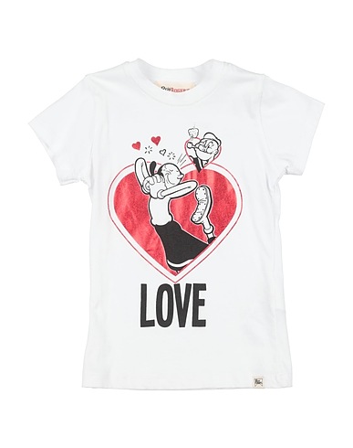 ROŸ ROGER'S T-shirt Bianco 100% Cotone