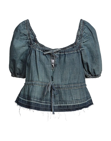 GANNI Top Blue 100% Organic cotton
