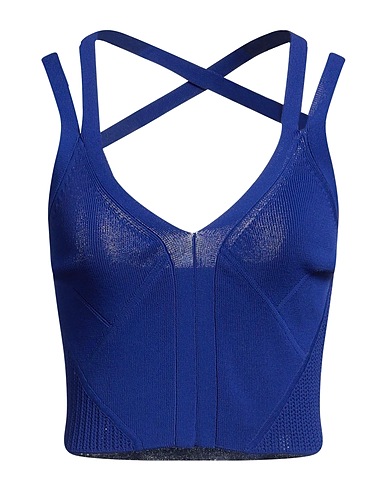 BCBGMAXAZRIA Top Blue 80% Viscose, 20% Nylon
