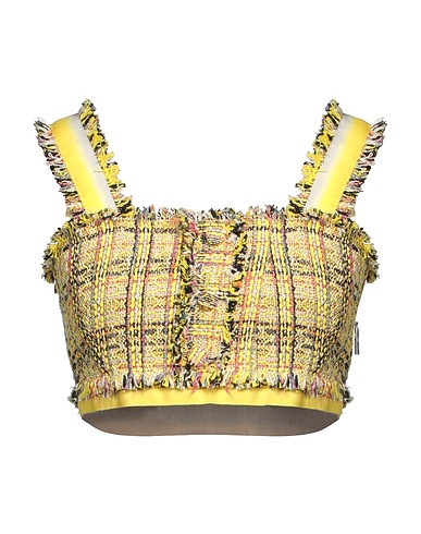 MSGM Top Gelb 63% Baumwolle, 19% Polyester, 11% Acryl, 5% Andere Fasern, 2% Polyamid