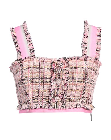 MSGM Top Rosa 63% Cotone, 19% Poliestere, 11% Acrilico, 5% Altre Fibre, 2% Poliammide