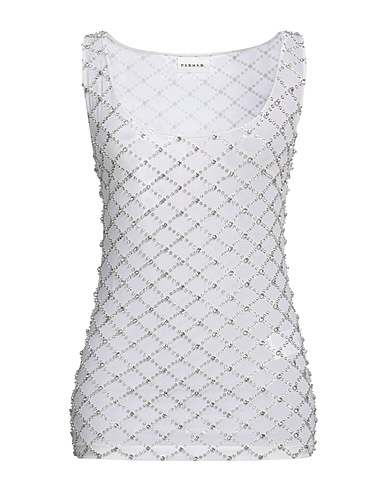 P.A.R.O.S.H. Top Off white 90% Polyamide, 10% Elastane