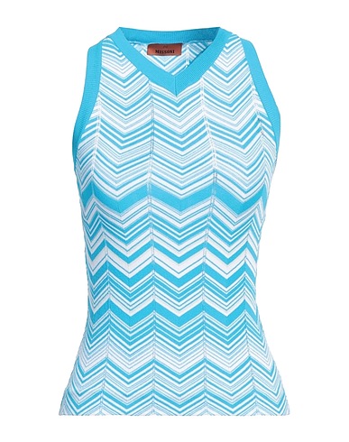 MISSONI Top Azurblau 83% Viskose, 17% Polyester